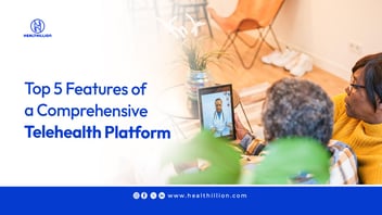 Image of a family using a telehealth platform